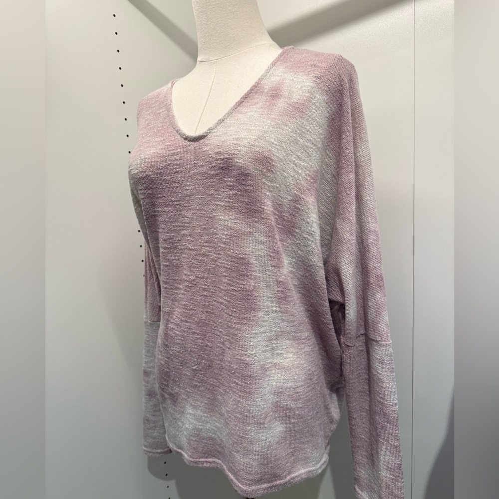 Women's Lavender Crew Neck Sweater - Picture 3 of 8